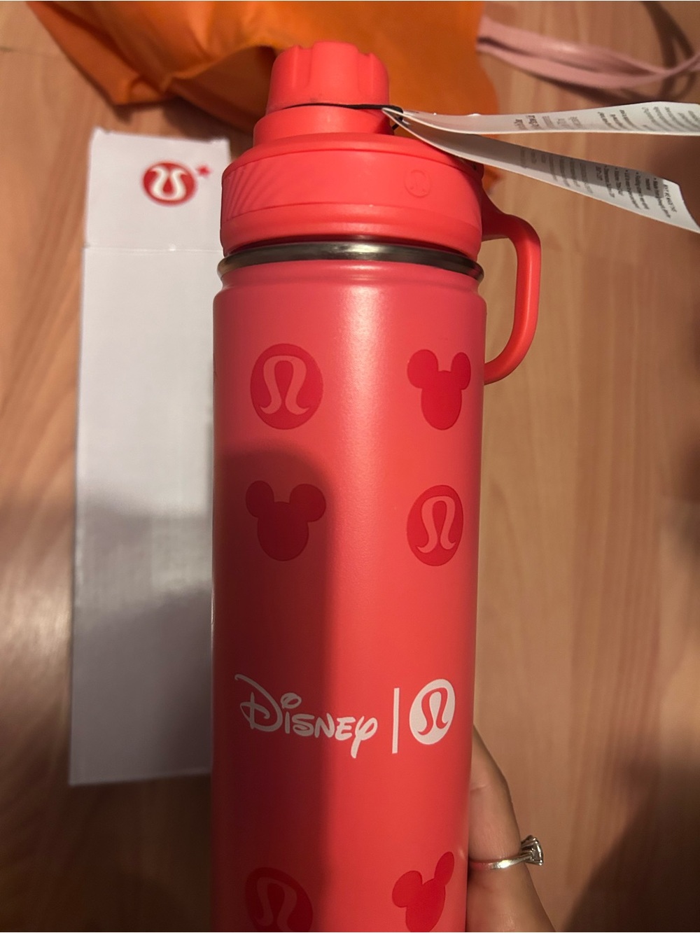 lululemon athletica Coral Pink Stainless Steel Disney Bottle
